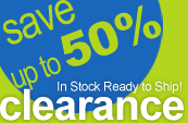 Clearance Items Save up to 50% In Stock Ready to Ship