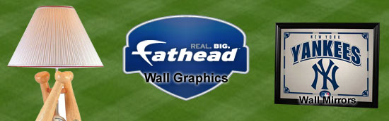 MLB Lamps, Fathead Wall Graphics, Wall Mirrors