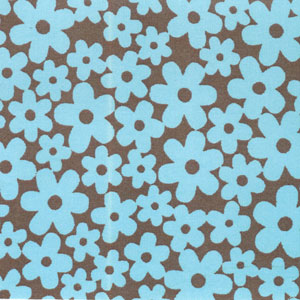 Blueberry Cordial Flowers Fabric