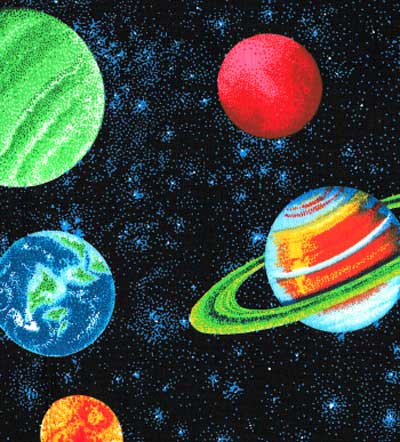 Planets Fabric