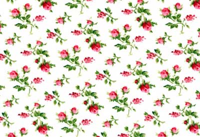 Small Pink Roses Fabric