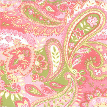 Tickled Pink Paisley Fabric