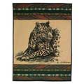 Leopard Fleece Decorative Scenic Blankets