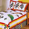 Speedway Checkered Flag Quilt Set