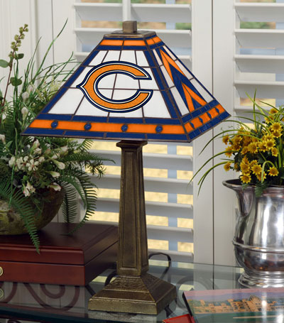 Mission Style Rooms on Nfl Stained Glass Mission Style Table Lamp Under Nfl Bedding Room