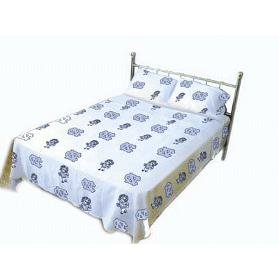 College Dorm Bedding on Xl Dorm Sheet Set White Under Ncaa College Bedding Room Decor