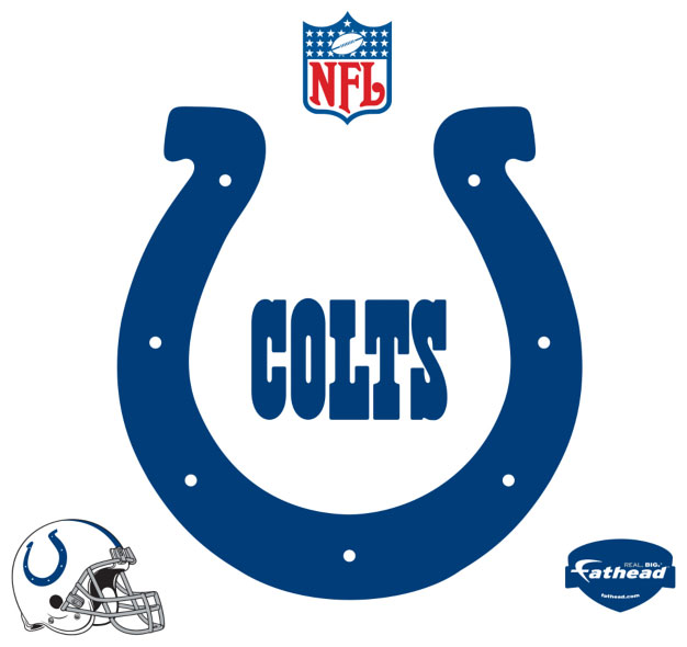 INDIANAPOLIS COLTS Logo Fathead NFL Wall Graphic