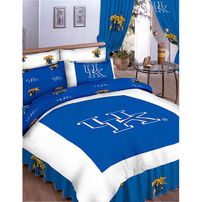 Bedding on Bag Under Ncaa College Bedding Room Decor Accessories Kentucky