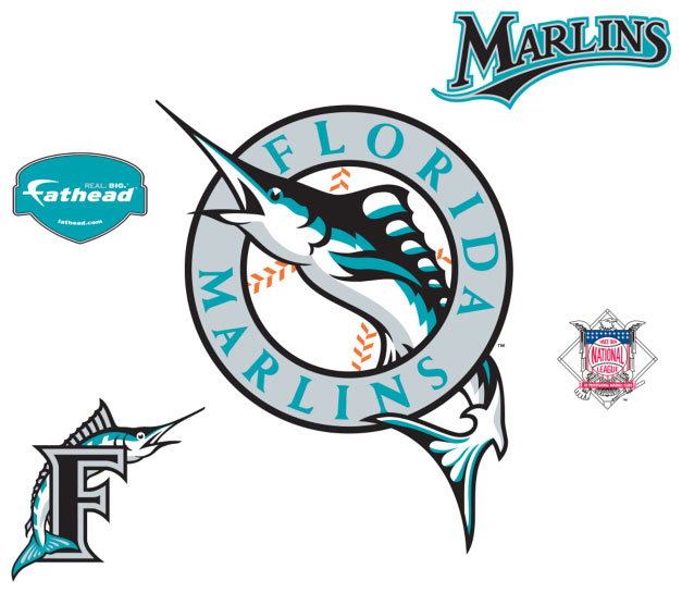 florida marlins logo. Florida Marlins Logo Fathead