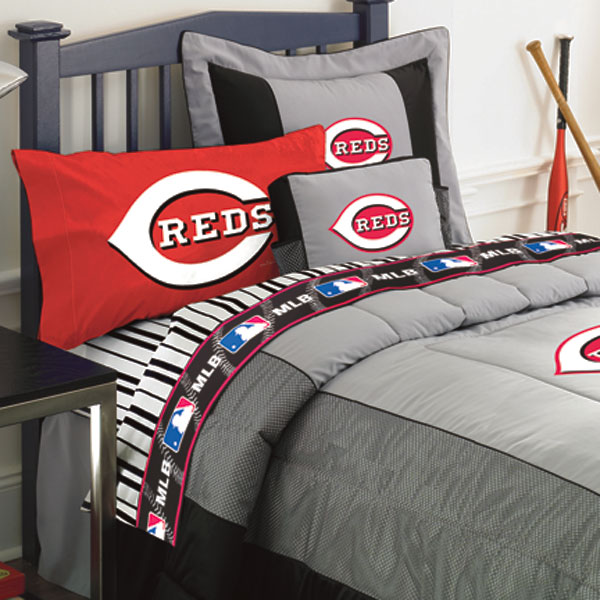 cincinnati reds twin size sheets set cincinnati reds twin size sheets set