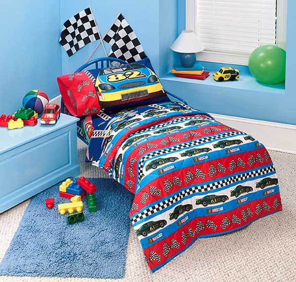 NASCAR Fast Track Toddler 4piece Comforter Set