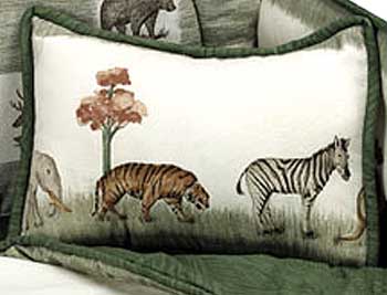 Animal Kingdom Crib Pillow - Border