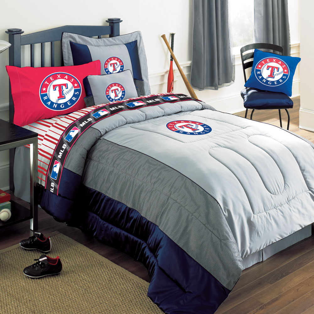Texas Rangers MLB Authentic Team Jersey Bedding Full Size Comforter