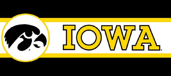 Iowa Hawkeyes 7" Tall Wallpaper Border