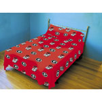 Georgia Bulldogs 100% Cotton Sateen Twin XL Dorm Sheet Set - Red