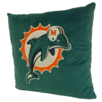 Miami Dolphins NFL 16" Embroidered Plush Pillow with Applique
