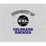 Colorado Rockies 58" x 48" "Property Of" Blanket / Throw