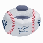 New York Yankees MLB Vinyl Inflatable Chair w/ faux suede cushions