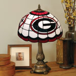 Georgia UGA Bulldogs NCAA College Stained Glass Tiffany Table Lamp