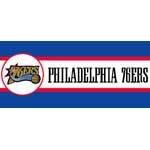 Philadelphia 76ers 7" Tall Wallpaper Border