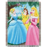 Disney Princess Walk in the Park 48" x 60" Metallic Tapestry Throw