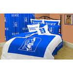 Duke Blue Devils 100% Cotton Sateen Queen Comforter Set