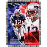 Tom Brady 48" x 60" Woven Tapestry Throw