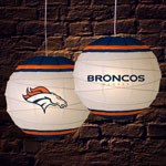 Denver Broncos NFL 18" Rice Paper Lamp