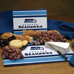Seattle Seahawks NFL Glass Cutting Board Set