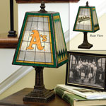 Oakland Athletics MLB Art Glass Table Lamp