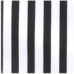 All Star Sports World Cup  Fabric by the Yard - Black and White Referee Stripe
