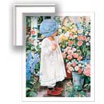 Sweet Pea (girl) - Contemporary mount print with beveled edge