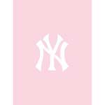 New York Yankees Pink 60" X 50" Blanket/Throw