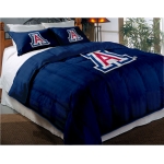 Arizona Wildcats College Twin Chenille Embroidered Comforter Set with 2 Shams 64" x 86"