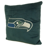 Seattle Seahawks NFL 16" Embroidered Plush Pillow with Applique
