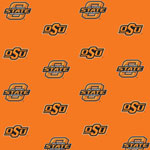 Oklahoma State Cowboys Ruffled Bedskirt - Orange