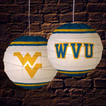 West Virginia Mountaineers NCAA College 18" Rice Paper Lamp