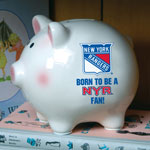 New York Rangers NHL Ceramic Piggy Bank