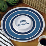Seattle Seahawks NFL 14" Round Melamine Chip and Dip Bowl