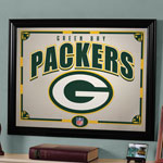 Green Bay Packers NFL Framed Glass Mirror