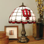 Indiana Hoosiers NCAA College Stained Glass Tiffany Table Lamp