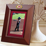 Cincinnati Reds MLB 10" x 8" Brown Vertical Picture Frame