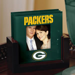 Green Bay Packers NFL Art Glass Photo Frame Coaster Set