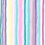 Posies Pink Fabric by the Yard - Stripe 
