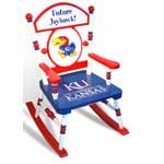 University of Kansas Team Rocking Chair