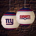 New York Giants NFL Rice Paper Lamp