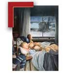 Early Riser - Contemporary mount print with beveled edge