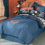 Chicago Bears Team Denim Twin Comforter / Sheet Set