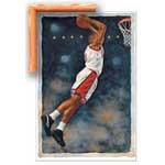 Two Handed Jam - Contemporary mount print with beveled edge