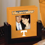Tennessee Vols NCAA College Art Glass Photo Frame Coaster Set